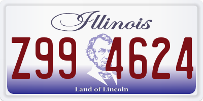 IL license plate Z994624