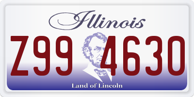 IL license plate Z994630
