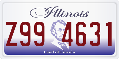 IL license plate Z994631