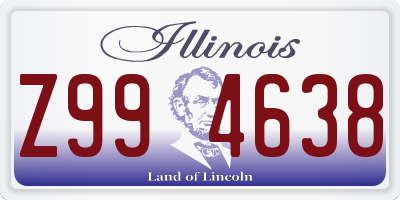 IL license plate Z994638