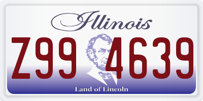 IL license plate Z994639