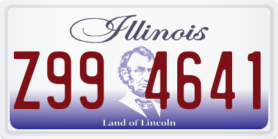 IL license plate Z994641