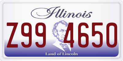 IL license plate Z994650