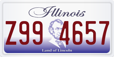 IL license plate Z994657