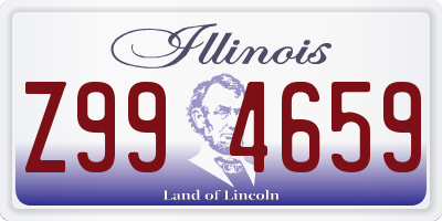 IL license plate Z994659