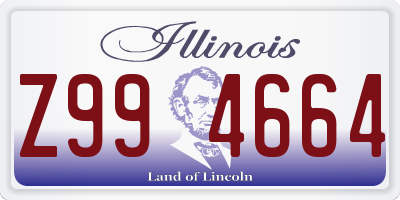 IL license plate Z994664