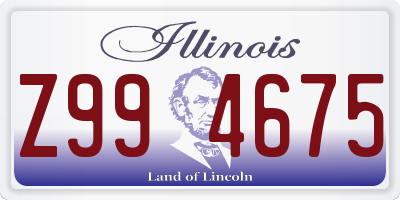 IL license plate Z994675