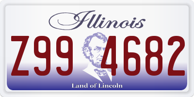 IL license plate Z994682