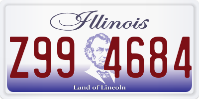 IL license plate Z994684