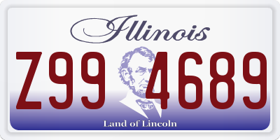 IL license plate Z994689