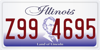 IL license plate Z994695