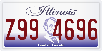 IL license plate Z994696
