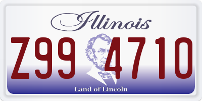 IL license plate Z994710