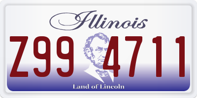IL license plate Z994711