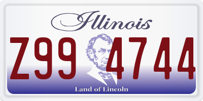 IL license plate Z994744