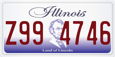 IL license plate Z994746