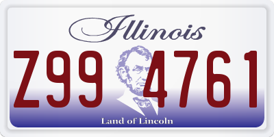 IL license plate Z994761