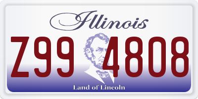 IL license plate Z994808