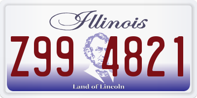 IL license plate Z994821