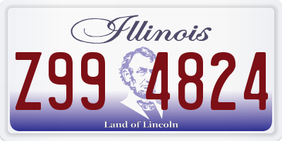 IL license plate Z994824