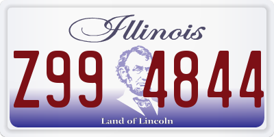 IL license plate Z994844