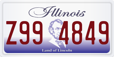 IL license plate Z994849
