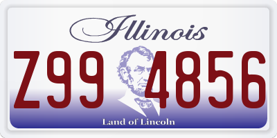 IL license plate Z994856