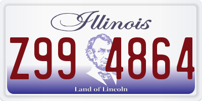 IL license plate Z994864