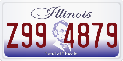 IL license plate Z994879