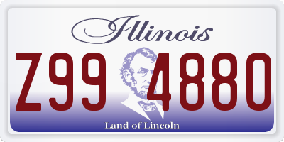 IL license plate Z994880