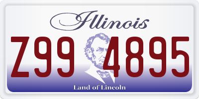 IL license plate Z994895