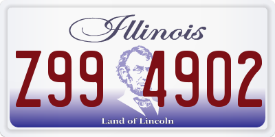 IL license plate Z994902