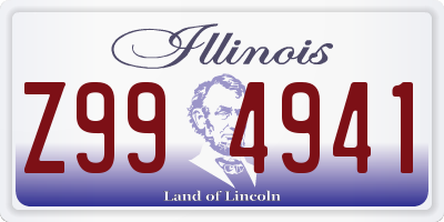 IL license plate Z994941