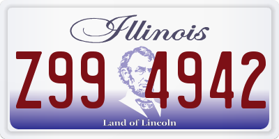 IL license plate Z994942