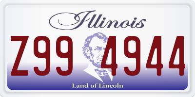 IL license plate Z994944