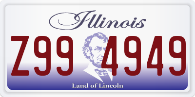 IL license plate Z994949