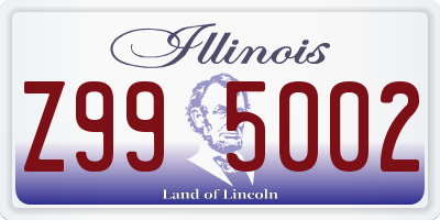 IL license plate Z995002