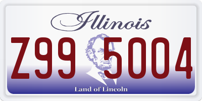 IL license plate Z995004