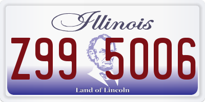 IL license plate Z995006