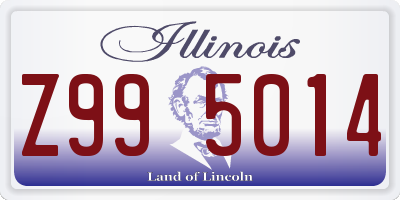 IL license plate Z995014