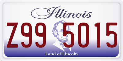 IL license plate Z995015