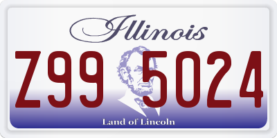 IL license plate Z995024