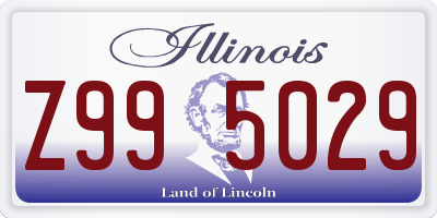 IL license plate Z995029