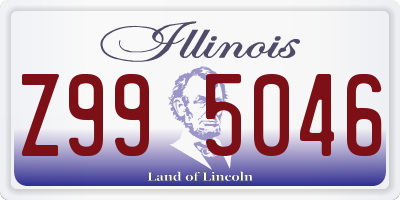 IL license plate Z995046