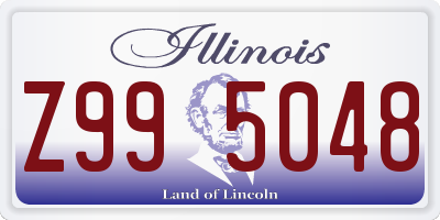 IL license plate Z995048