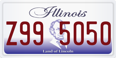 IL license plate Z995050