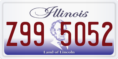 IL license plate Z995052