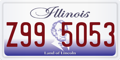 IL license plate Z995053