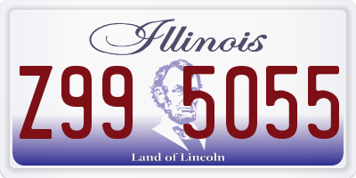 IL license plate Z995055