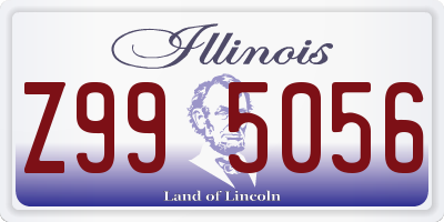 IL license plate Z995056